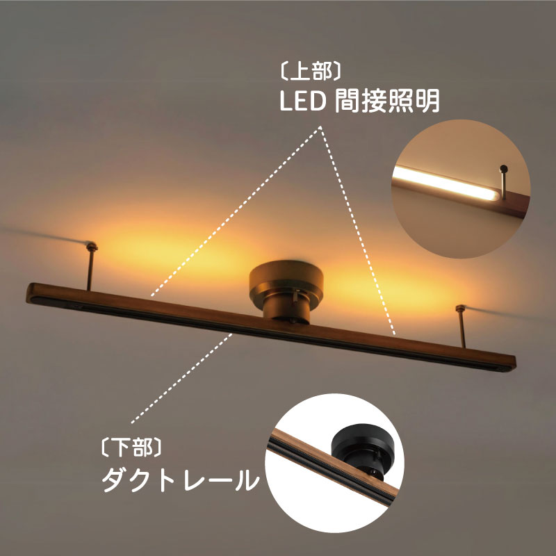 LED間接照明付き ダクトレール