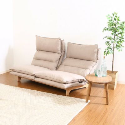 【新品・送料無料】ダブルクッション座椅子　フィット２　１Ｐ　ＤＧＹ C/D:19205] ダブルクッション座椅子 フィット2 1P DGY