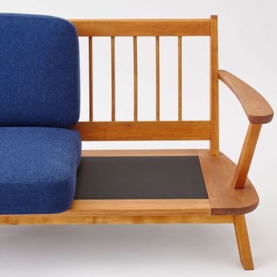 ■飛騨高山■MINO/ミノ■2人掛けソファ■くるみ無垢材■23.6万■ MINO Sofa 2S / ミノ ソファ 2人掛け（ファブリック