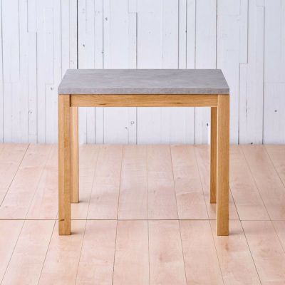 幅90cm] PATNAモルタル調天板テーブル（布団レスヒーターなし