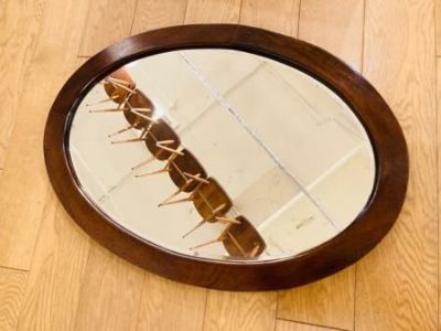 マホガニーフレームミラーMahogany Frame Mirror | DOUBLEDAY