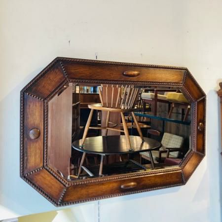 オークフレームミラー<br>Oak Frame Mirror