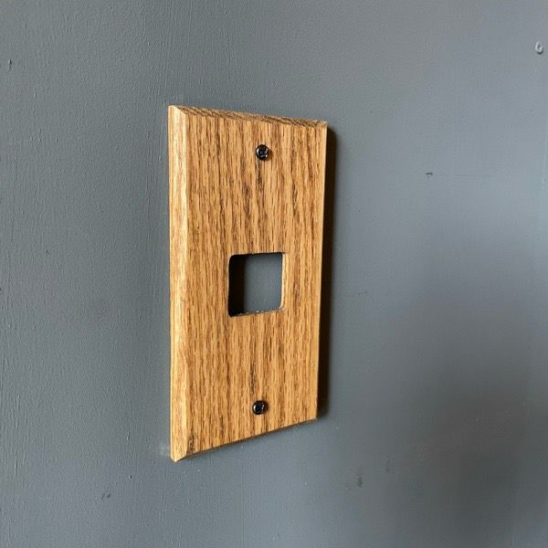 ウッド プレーン スイッチ プレート【1】<br>wood plain switch plate