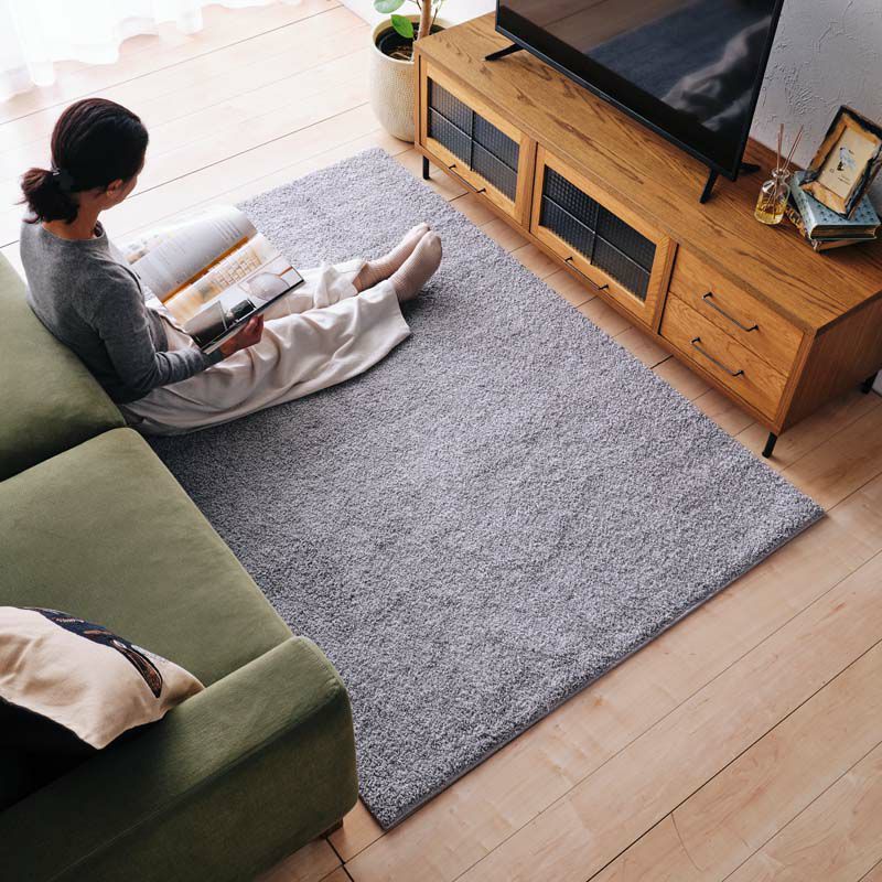 ジャスパーPLUS 約200センチ　円形ターコイズ プレーベル ラグマット ラグ ジャスパープラス 約2畳 200×200cm