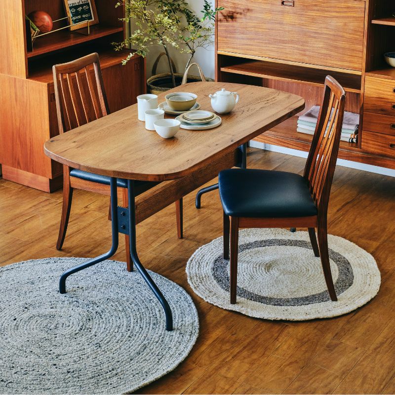 (2309A)円形ラグ◆RUG&MAT◆花◆東リ◆直径150cm Mia 150×150cm ラウンドラグ – RUGHAUS
