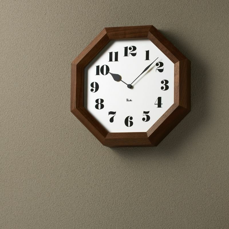 八角の時計 ウォールクロック